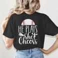 Cheer Baseball Mom Baseball And Cheer Mother Women's T-Shirt Back Print Cheer Baseball Mom Baseball And Cheer Mother Women's T-Shirt Back Print