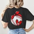 Custom Baseball Mom Number 11 Heart For Mom Mommy Women's T-Shirt Back Print Custom Baseball Mom Number 11 Heart For Mom Mommy Women's T-Shirt Back Print