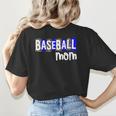 Custom Hustle Tball Tee Ball Womens Baseball Mom Women's T-Shirt Back Print Custom Hustle Tball Tee Ball Womens Baseball Mom Women's T-Shirt Back Print