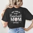 Don't Make Me Use My Baseball Mom Voice Women's T-Shirt Back Print Don't Make Me Use My Baseball Mom Voice Women's T-Shirt Back Print