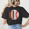 Football Baseball Player Football Baseball Mom Women's T-Shirt Back Print