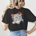 My Girl Might Not Always Swing But I Do Baseball Mom Mama Women's T-Shirt Back Print