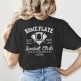 Home Plate Social Club Baseball Moms Group Tee Women's T-Shirt Back Print Home Plate Social Club Baseball Moms Group Tee Women's T-Shirt Back Print