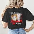 Hot Mess Always Stressed Baseball Mom Women's T-Shirt Back Print