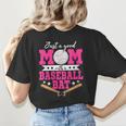 Just A Good Mom With A Baseball Bat Baseball Mom Women's T-Shirt Back Print Just A Good Mom With A Baseball Bat Baseball Mom Women's T-Shirt Back Print
