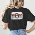 Leopard Baseball Mom Mama Mother's Day Son Daughter Boys Women's T-Shirt Back Print