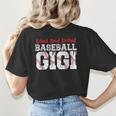 Loud And Proud Baseball Gigi Baseball Mom Women's T-Shirt Back Print Loud And Proud Baseball Gigi Baseball Mom Women's T-Shirt Back Print