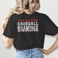 Loud And Proud Baseball Grandma Baseball Mom Heart Women's T-Shirt Back Print Loud And Proud Baseball Grandma Baseball Mom Heart Women's T-Shirt Back Print