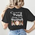 Loud And Proud Baseball Mom Messy Bun 2024 Women's T-Shirt Back Print Loud And Proud Baseball Mom Messy Bun 2024 Women's T-Shirt Back Print