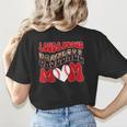 Loud Proud Baseball Mom Red Team Leopard Baseball Mom Squad Women's T-Shirt Back Print Loud Proud Baseball Mom Red Team Leopard Baseball Mom Squad Women's T-Shirt Back Print