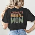 Loudmouth Baseball Mom Mother's Day Sports Cute Women's T-Shirt Back Print Loudmouth Baseball Mom Mother's Day Sports Cute Women's T-Shirt Back Print