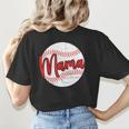 Mama Baseball Mom Women's T-Shirt Back Print
