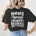 Moms Against Baseball Pants Shirt Baseball Mom Women's T-Shirt Back Print Moms Against Baseball Pants Shirt Baseball Mom Women's T-Shirt Back Print