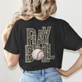 Play Ball Women Graphic Baseball Mom Baseball Women's T-Shirt Back Print Play Ball Women Graphic Baseball Mom Baseball Women's T-Shirt Back Print