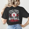 Proud Baseball Mom For Women Mom Baseball Mama Women's T-Shirt Back Print Proud Baseball Mom For Women Mom Baseball Mama Women's T-Shirt Back Print