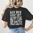 Proud Sassy Baseball Mom Women's T-Shirt Back Print Proud Sassy Baseball Mom Women's T-Shirt Back Print