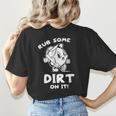 Rub Some Dirt On It Cute Girls Retro Baseball Mom Softball Women's T-Shirt Back Print Rub Some Dirt On It Cute Girls Retro Baseball Mom Softball Women's T-Shirt Back Print
