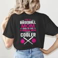 Self Expression Cool Baseball Mom Positive Thinking Women's T-Shirt Back Print