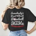 Somebody's Loudmouth Baseball Mom Mothers Day Baseball Women's T-Shirt Back Print Somebody's Loudmouth Baseball Mom Mothers Day Baseball Women's T-Shirt Back Print