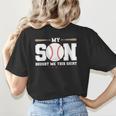 My Son Bought Me This Baseball Mom Women's T-Shirt Back Print