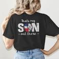 Thats My Son Out There For a Dominican Baseball Mom Women's T-Shirt Back Print Thats My Son Out There For a Dominican Baseball Mom Women's T-Shirt Back Print