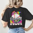 Tie Dye Baseball Mom Baseball Mama Sport Mother's Day Women's T-Shirt Back Print Tie Dye Baseball Mom Baseball Mama Sport Mother's Day Women's T-Shirt Back Print