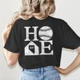 Vintage Baseball Home Nevada State Outline Baseball Mom Women's T-Shirt Back Print Vintage Baseball Home Nevada State Outline Baseball Mom Women's T-Shirt Back Print