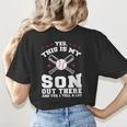 Yes This Is My Son Out Baseball Mom Women's T-Shirt Back Print