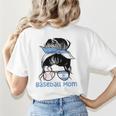Argentina Baseball Mom Messy Bun Women's T-Shirt Back Print