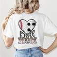 Ball Mom Heart Soccer Baseball Mom Women's T-Shirt Back Print Ball Mom Heart Soccer Baseball Mom Women's T-Shirt Back Print