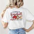 Ball Mom I'm A Baseball Mom Baseball Mom Women's T-Shirt Back Print