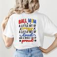 Ball Mom Proud Volleyball Baseball Mom Women's T-Shirt Back Print Ball Mom Proud Volleyball Baseball Mom Women's T-Shirt Back Print