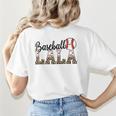 Baseball Lala Women BallPark Lala Baseball Mom Mother's Day Women's T-Shirt Back Print Baseball Lala Women BallPark Lala Baseball Mom Mother's Day Women's T-Shirt Back Print