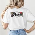 Baseball Mama Game Day Vibes Women Baseball Mom Women's T-Shirt Back Print