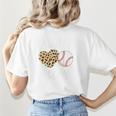 Baseball Mama For Baseball Mom Leopard Game Day Women's T-Shirt Back Print