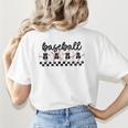 Baseball Mama Retro Groovy Baseball Mom Mother Game Day Women's T-Shirt Back Print Baseball Mama Retro Groovy Baseball Mom Mother Game Day Women's T-Shirt Back Print