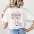 Baseball Mom 12 Number 12 Jersey Team Numbered Jersey Women's T-Shirt Back Print
