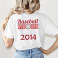 Baseball Mom Since 2014 Women's T-Shirt Back Print