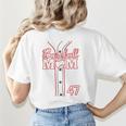 Baseball Mom 47 Number 47 Jersey Team Numbered Jersey Women's T-Shirt Back Print