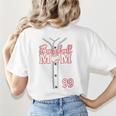 Baseball Mom 99 Number 99 Jersey Team Numbered Jersey Women's T-Shirt Back Print Baseball Mom 99 Number 99 Jersey Team Numbered Jersey Women's T-Shirt Back Print
