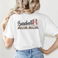 Baseball Mom Mom BallPark Mom Mom Game Day 2024 Mother's Day Women's T-Shirt Back Print