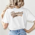 Baseball Mom Best Mama Cute Throwback Classic Women's T-Shirt Back Print Baseball Mom Best Mama Cute Throwback Classic Women's T-Shirt Back Print