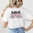 Baseball Mom Coquette Women Girls Baseball Mama Women's T-Shirt Back Print Baseball Mom Coquette Women Girls Baseball Mama Women's T-Shirt Back Print