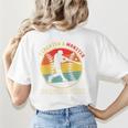 Baseball Mom I Created A Monster He Calls Me Mom Women's T-Shirt Back Print