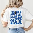 In My Baseball Mom Ear Blue Women's T-Shirt Back Print