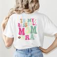 In My Baseball Mom Era Baseball Mama Premium Women's T-Shirt Back Print