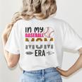 In My Baseball Mom Era Baseball Mom Mother Women's T-Shirt Back Print In My Baseball Mom Era Baseball Mom Mother Women's T-Shirt Back Print