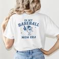 In My Baseball Mom Era Retro Game Day Mama Groovy Season Raglan Baseball Tee Women's T-Shirt Back Print