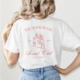 Baseball Mom Home Plate Social Club Mother's Day Women's T-Shirt Back Print Baseball Mom Home Plate Social Club Mother's Day Women's T-Shirt Back Print
