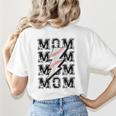 Baseball MOM Lightning Bolt Tshirt Retro Women's T-Shirt Back Print Baseball MOM Lightning Bolt Tshirt Retro Women's T-Shirt Back Print